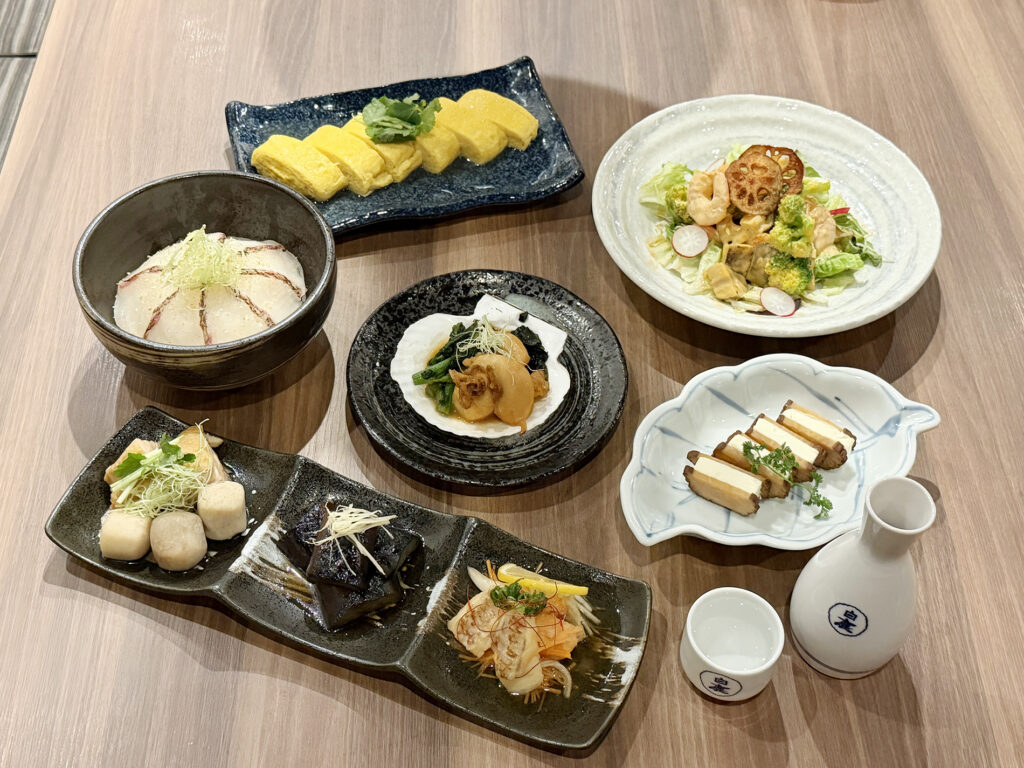 まる旬 ディナーメニューのイメージ（料理と酒）