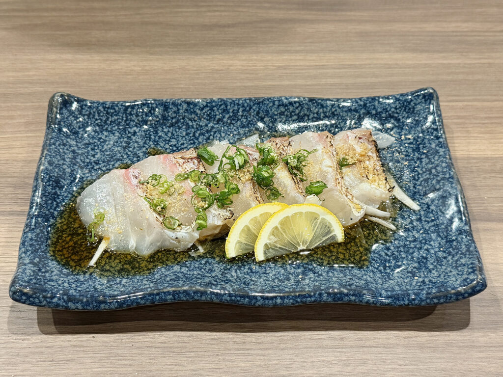 鯛の炙りポン酢